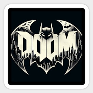 Doom Batman Sticker